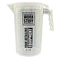 Mätbägare 1000ml kemikaliebeständig polypropen, tryckt skala, lock med sil, Work Stuff