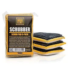 Skrubbduk Dubbelsidig 3-Pack, Hög Hållbarhet, Koreansk Mikrofiber 13x8 cm, Work Stuff