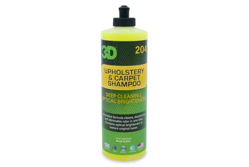 Upholstery & Carpet Shampoo 473ml bottle with lemon scent for stain removal in car interiors