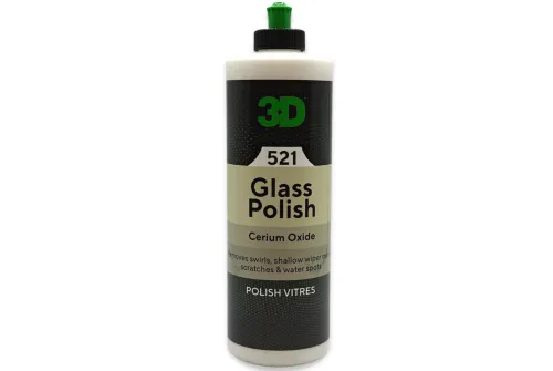 Glass Polish Cerium Oxide 473ml bottle for removing swirls, scratches and water spots from automotive glass