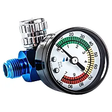 Pressure Regulator 0-7 Bar Compact Gauge Lightweight 140g Aluminium, BenBow