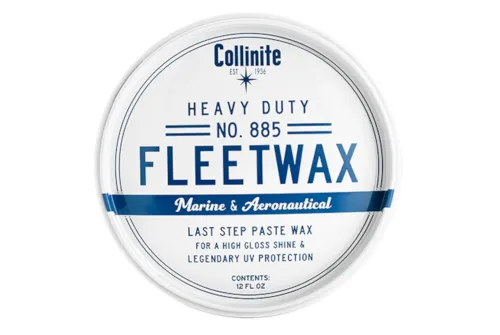 Burk med Collinite 885 Fleetwax pastavax 355ml för högglans och långvarigt väderskydd på billack