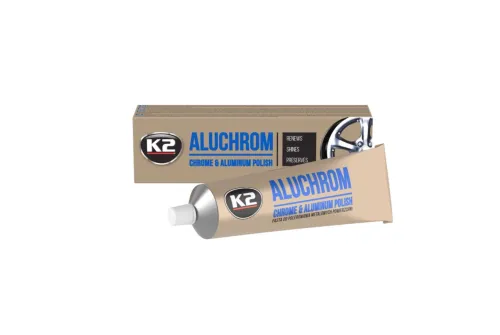 Krompoleringspasta 120g för krom, aluminium och rostfritt stål, K2 Aluchrom