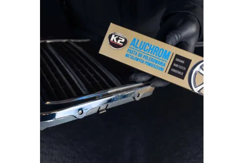 Krompoleringspasta 120g för krom, aluminium och rostfritt stål, K2 Aluchrom