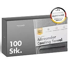 Mikrofiberduk Coating Towel 250gsm 40x40cm 100-pack Grå, ChemicalWorkz New