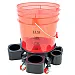 Bucket Dolly Cart Ø45 cm chemical-resistant plastic with locking screws, wheels and storage compartments