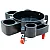 Bucket Dolly Cart Ø45 cm Chemical-Resistant, Locking Screws & Storage, ChemicalWorkz New