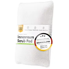 Microfibre Scrubbing Cloth for Interior Cleaning White 14x8.5cm, ChemicalWorkz New
