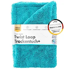 Microfibre Drying Towel Twisted Turquoise 1600GSM 45x75cm Rounded Corners, ChemicalWorkz New