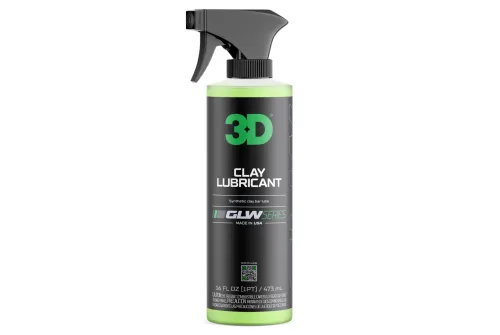 Clay Lubricant 473ml flaska från 3D Car Care med hyperglidande formula för clay bar-behandling