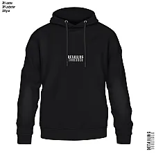 Hoodie Black Size L Soft Cotton Blend Embroidered Logo, MrCleaner