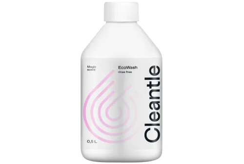 Bottle of Cleantle EcoWash 500ml waterless car wash, antistatic and biodegradable formula