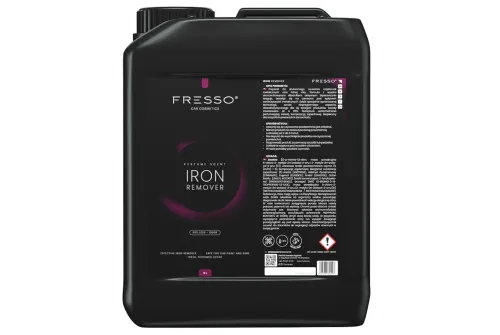 Fresso Iron Remover 5L bottle with neutral pH and ice lolly scent for cleaning wheels and paint