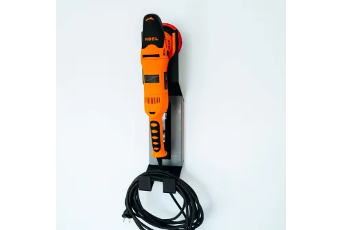 Polisher wall mount with scratch-resistant rubber grip, ADBL Hang It High