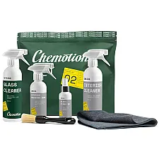 Bilinteriörvårdskit, 500 ml rengöring, 250 ml dressing, mikrofiberduk, Chemotion Inside Set