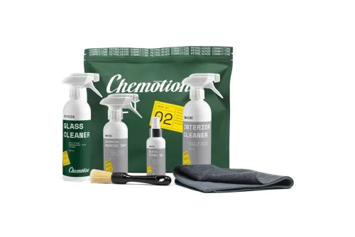 Bilinteriörvårdskit, 500 ml rengöring, 250 ml dressing, mikrofiberduk, Chemotion Inside Set