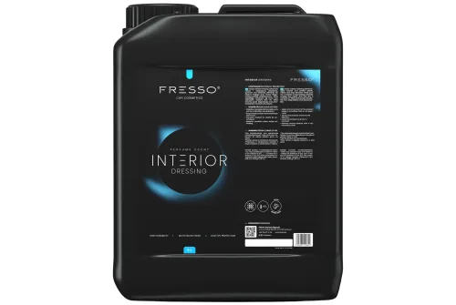 Fresso Interior Detailing 5L container with matt satin finish for vehicle interior plastic trim and dashboard