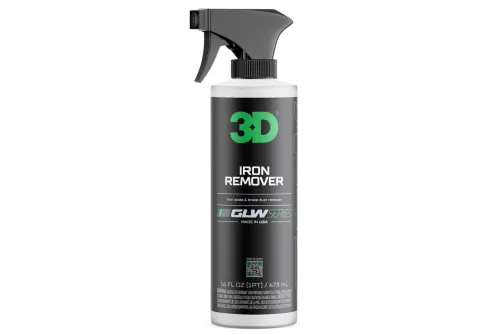 Bottle of Iron Remover 473ml by 3D Car Care for removing brake dust and rust stains from paint and wheels