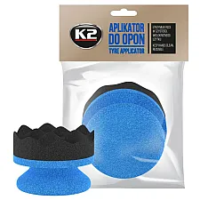 Tire Dressing Applicator Sponge with Hard Foam Handle and Soft Wavy Sponge Surface, K2