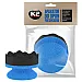 Tire dressing applicator sponge with hard foam handle and soft wavy surface, K2 K2000098