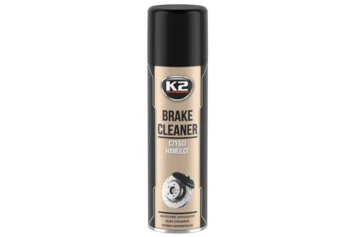 Spray can of K2 Brake Cleaner 500ml for cleaning disc and drum brakes and metal surfaces