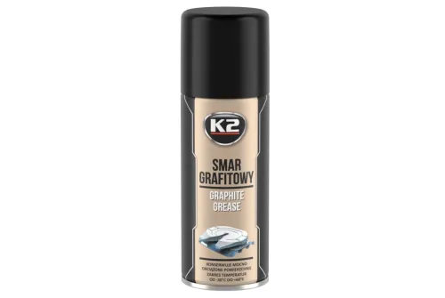 K2 Grafitsmörjmedel Spray 400ml sprayburk för smörjning av fjädrar, kedjor och kullager