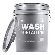 Wash Bucket 20L Heavy-Duty HDPE with Measurement Markings and Metal Handle, K2
