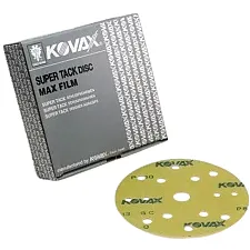 Sanding Disc 152mm 15-Hole 320 Grit Fast-Cutting Anti-Clog Maxfilm, Kovax