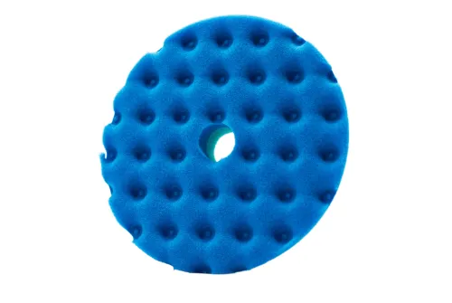 Blå och turkos Lake Country Finishing Pad 165mm med CCS-teknik för DA- och roterande maskiner