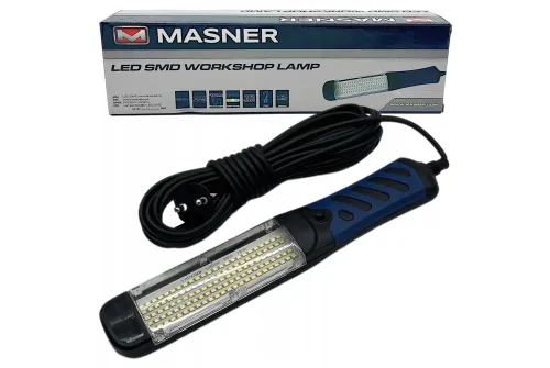 Masner Verkstadslampa LED 100 SMD med magnetfäste och 10 meter kabel för verkstadsarbete