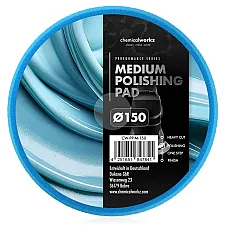 Poleringspad Medium 150mm 20mm Höjd Blå för DA-Maskiner, ChemicalWorkz New