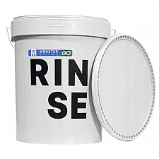 Detailing Bucket 16L Dubbellåslock Metallhandtag Grå PP/PE-plast, Monster Shine New
