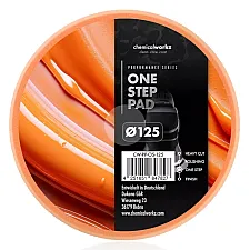 Foam Pad 125 mm Medium Hardness Heat-Resistant Orange, ChemicalWorkz New