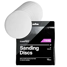 Sanding Discs 152mm 1500 Grit Anti-Clogging for DA Polisher and Hand Sanding, CarPro CQuartz
