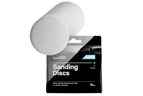 Sanding discs 76mm 3000 grit SIC for wet and dry sanding, CarPro CQuartz