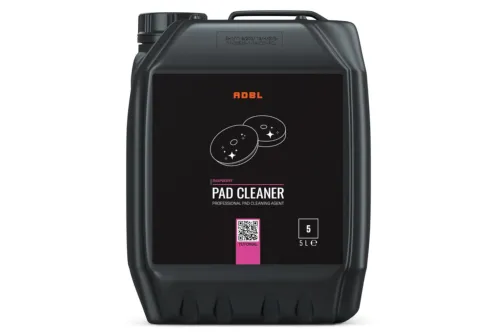 Vit flaska ADBL Pad Cleaner 5L rengöringsmedel för polerpads, foam- och mikrofiberpads