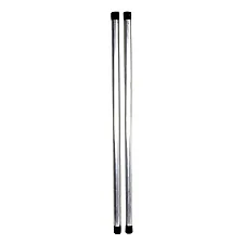 Aluminium Hanging Rail 68cm Length 2cm Diameter 1mm Thickness Plastic End Caps, Poka Premium 2
