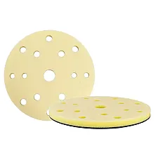 Foam Pad 150mm 15-Hole Hook & Loop Flexible Sanding Disc for Curved Surfaces, Kovax