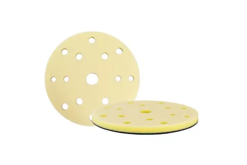 Kovax Foam Pad 150mm with 15 holes and hook & loop attachment for flexible sanding of curved surfaces