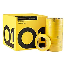 Maskeringstejp 30mm x 50m Gul UV-beständig Värmetålig 110°C, Q1