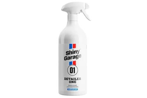 Car Paint Detailer 1L bottle from Shiny Garage with hydrophobic quick gloss effect for car detailing