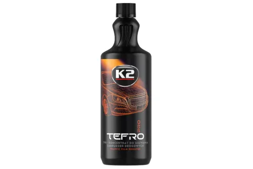 K2 Tefro Pro avfettningsmedel 1L flaska för snabbrengöring och avfettning av fordon