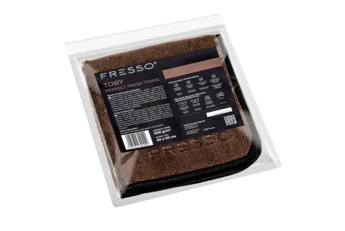 Microfibre towel Toby Perfect Finish 40x40cm 600 g/m² by Fresso for polishing and wax application