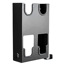 Leaf Blower Wall Mount in Zinc-Coated Steel with Cable Hook and Rubber Protection, Poka Premium 2