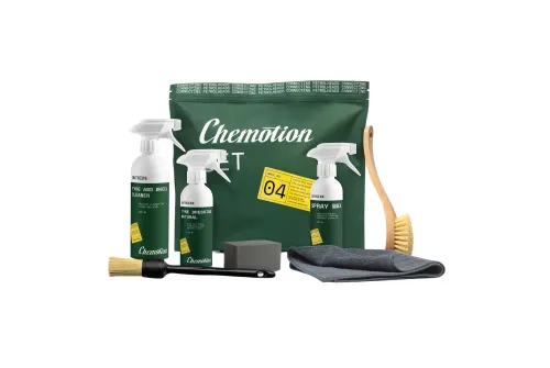 ChemicalWorkz Wheel Care Kit 1L med fälgrengöring, däckglans, sprayvax och tillbehör för fälgvård