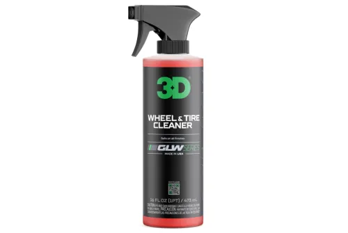 Spray bottle of 3D Car Care Wheel & Tyre Cleaner 473ml for brake dust, grease and mud on wheels and tyres