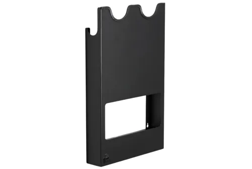 Black metal rack for 2-4 polishers with cable storage, Poka Premium 2, 37x60cm