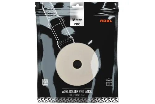 ADBL Wool Pad 150 mm kort ullfiber med elastiskt mellanlägg för maskinpolering