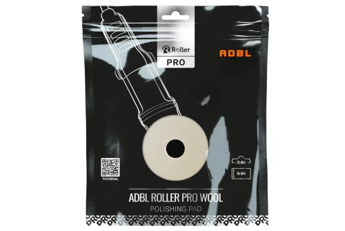 Polishing pad 75mm with short wool fibre from ADBL for fast cutting and heavy paint correction