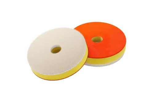 Polishing pad 75mm with short wool fibre from ADBL for fast cutting and heavy paint correction